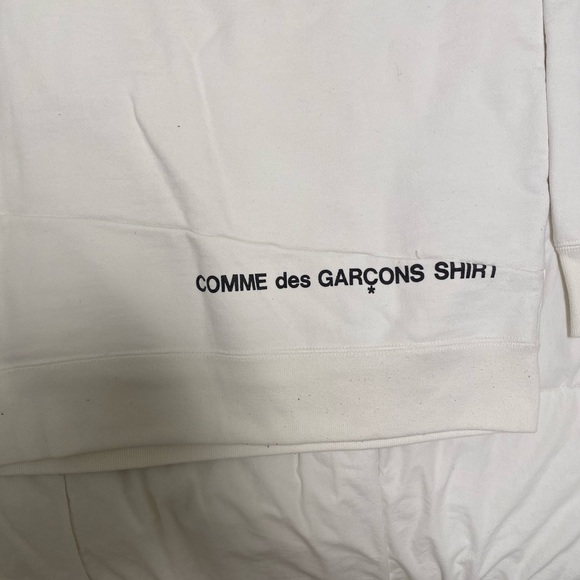 CDG x SUPREME Split Logo Hoodie White - Picture 6 of 6